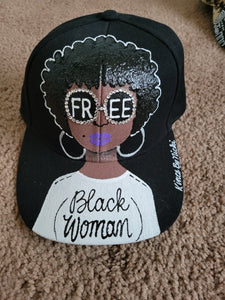 Free Black Woman trucker hat