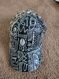 Leopard and linework hat