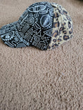 Leopard and linework hat