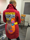 Red masque coat