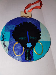 Shades of blue ornament