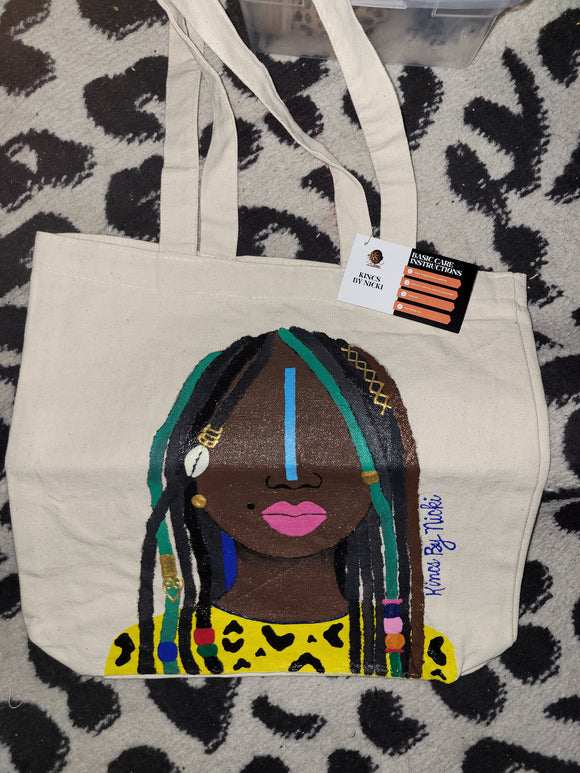Pretty locs tote bag